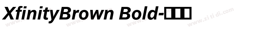XfinityBrown Bold字体转换